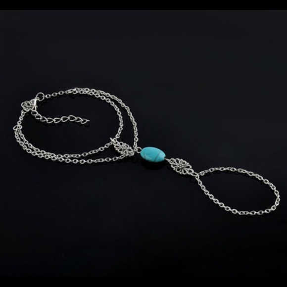 Turquoise Bracelet Hand Jewelry - Picture 4 of 5
